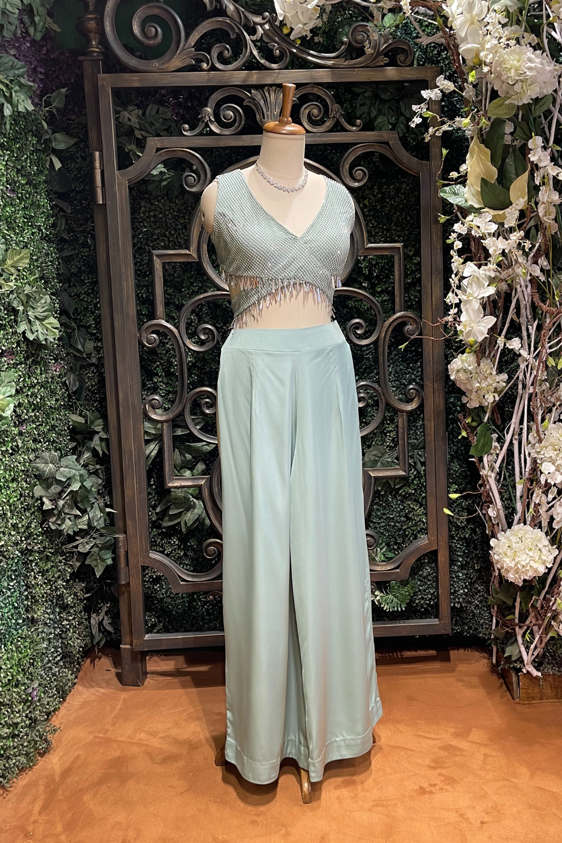 Cloud Blue Cut-Out Co-ord set