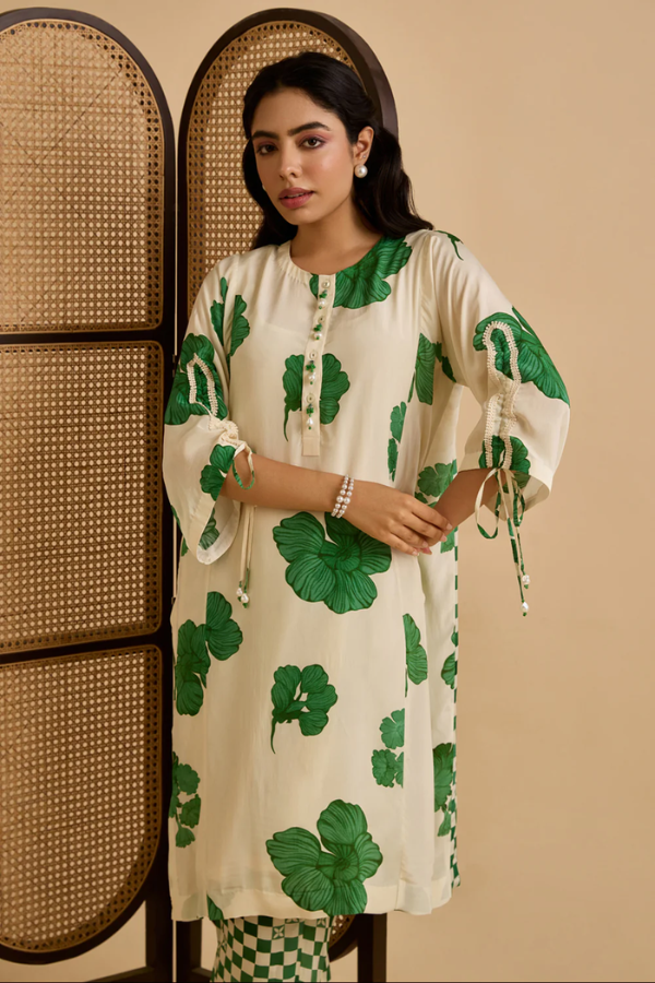Aife Green Kurta Set