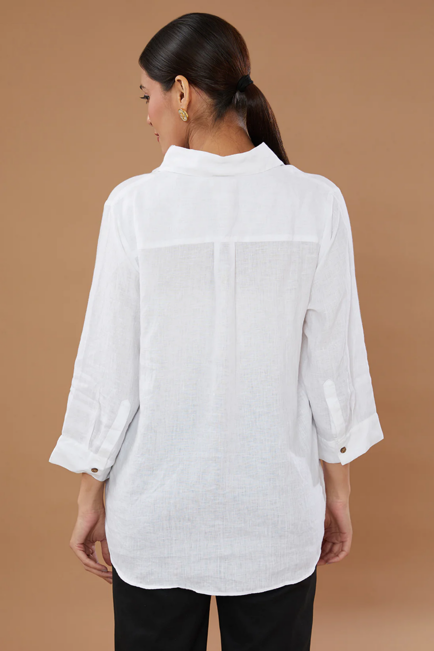 White Panda Emboridered Shirt