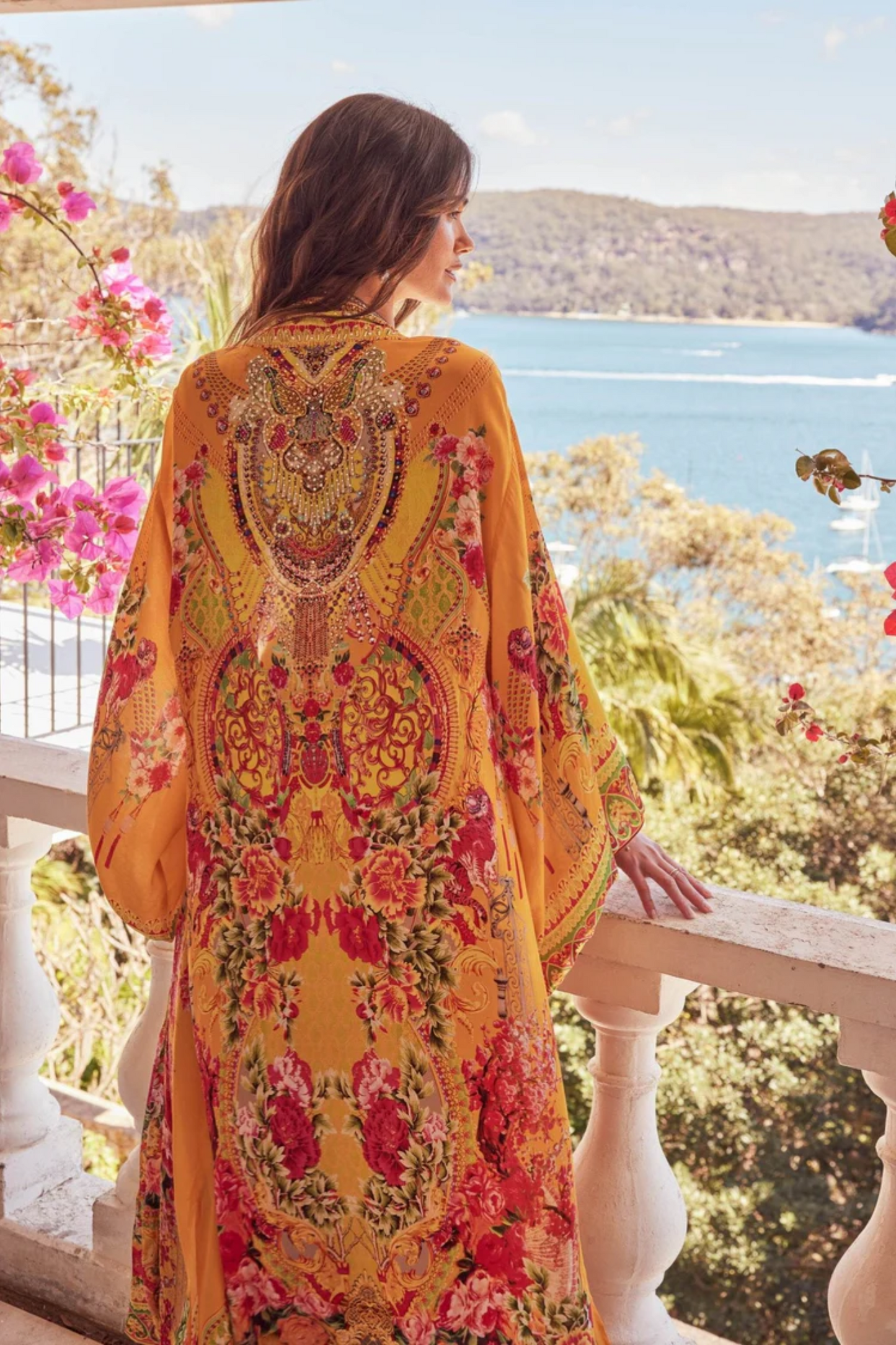 SUMMER GARDEN LONG ROBE