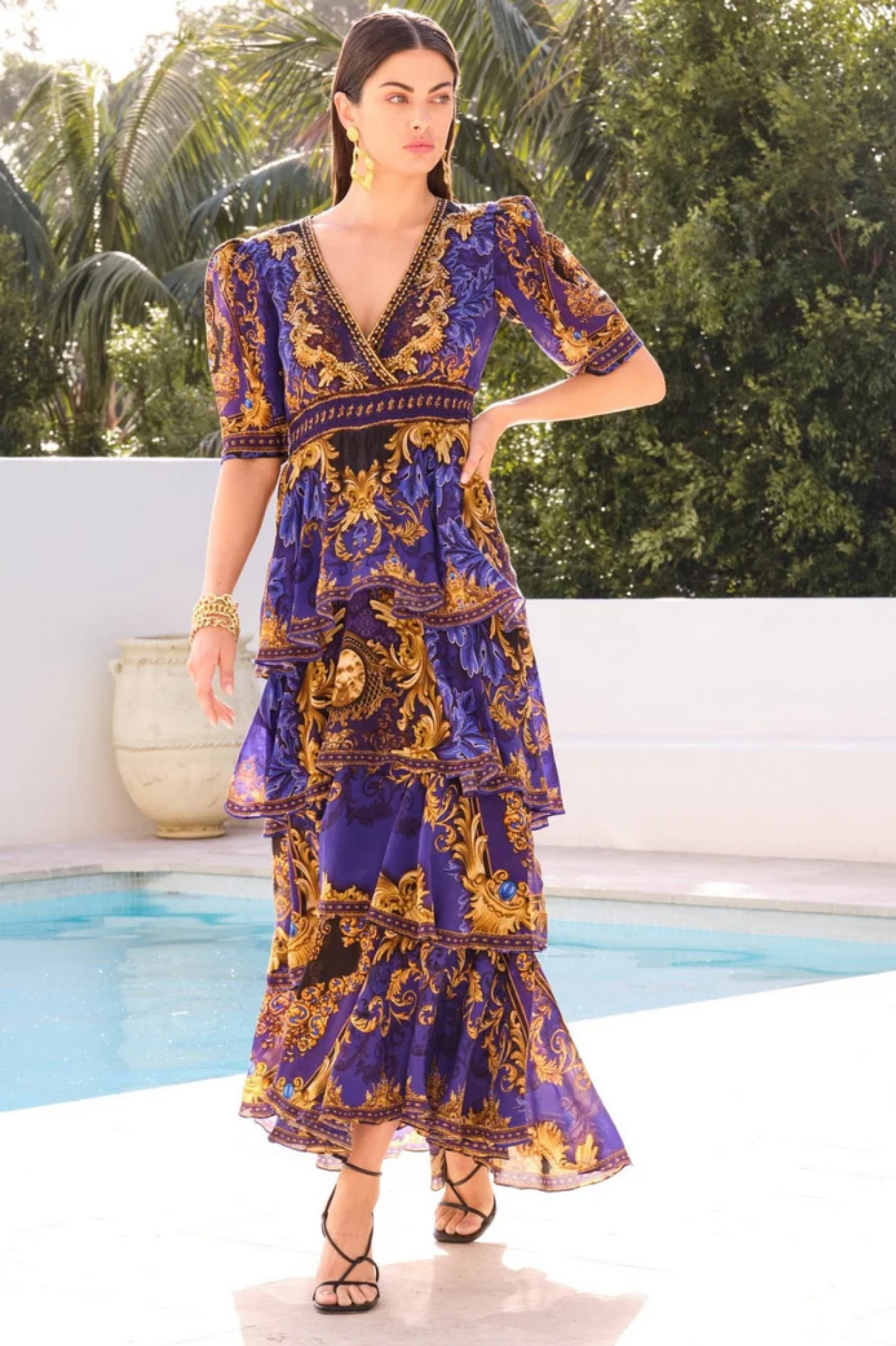 EMPRESS CROSS OVER MAXI DRESS