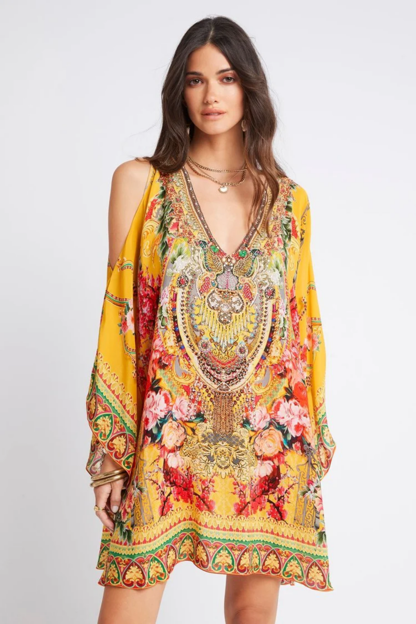 SUMMER GARDEN KAFTAN DRESS