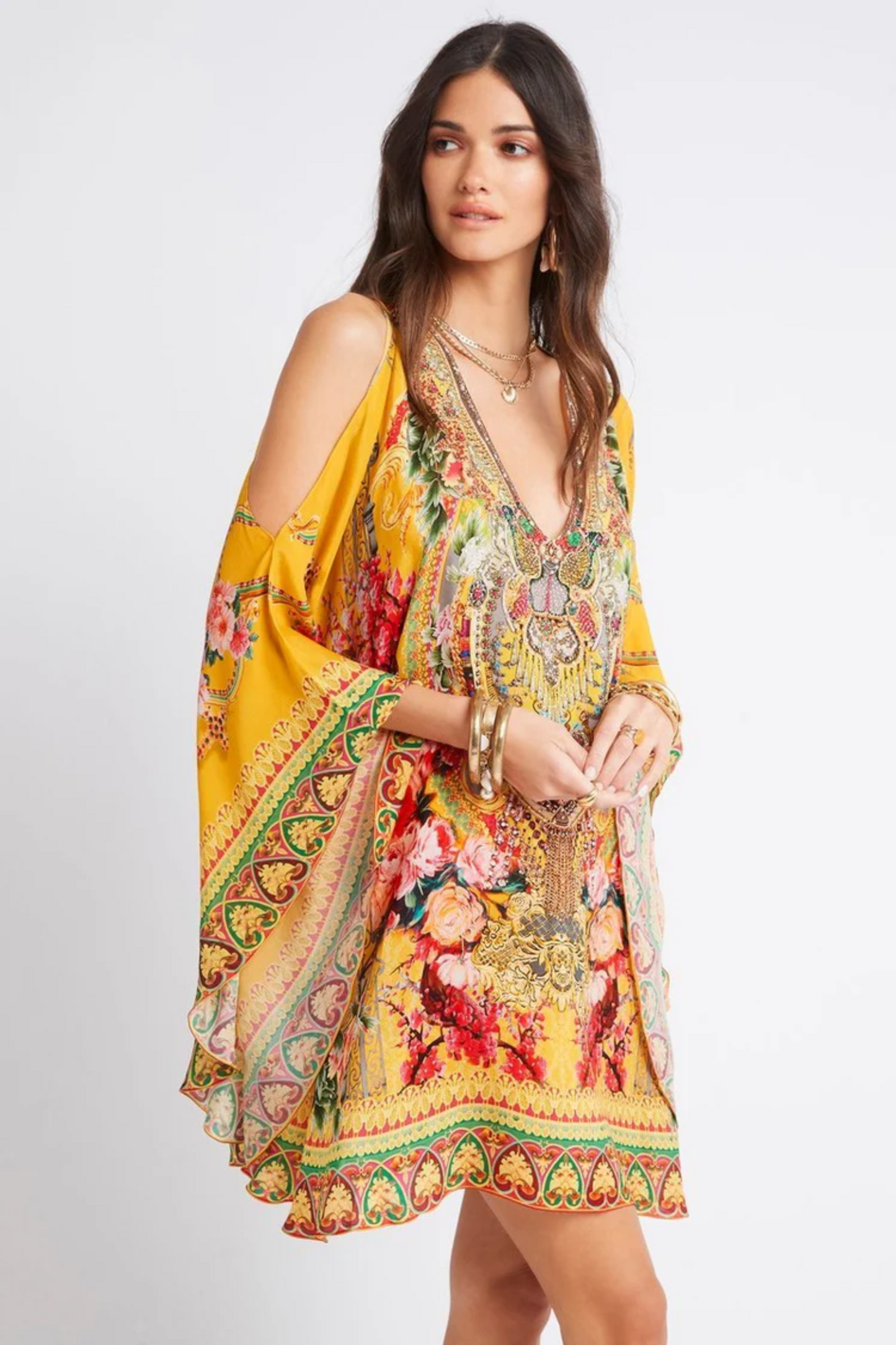 SUMMER GARDEN KAFTAN DRESS