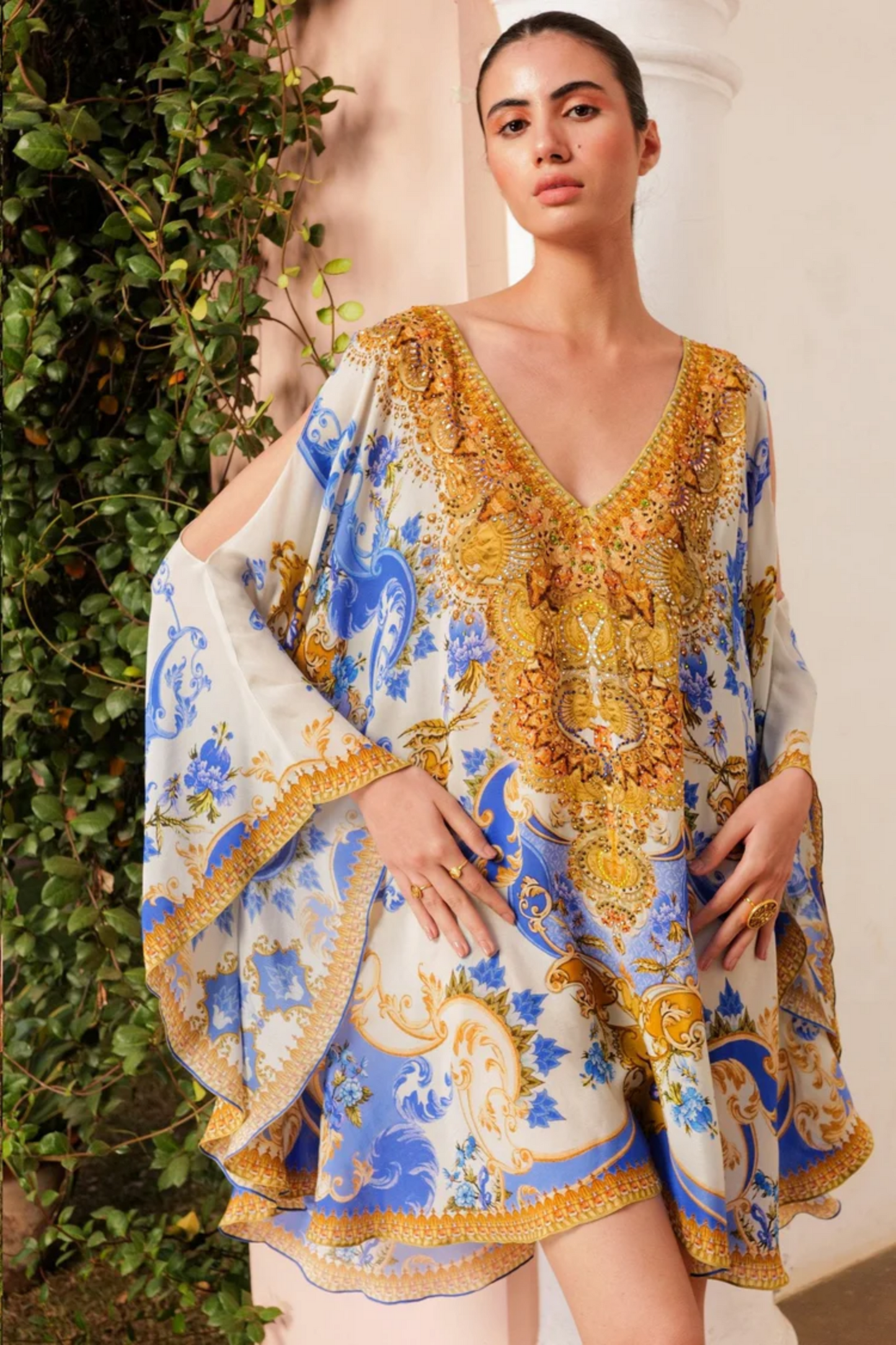 SANTORINI SUN KISS KAFTAN DRESS