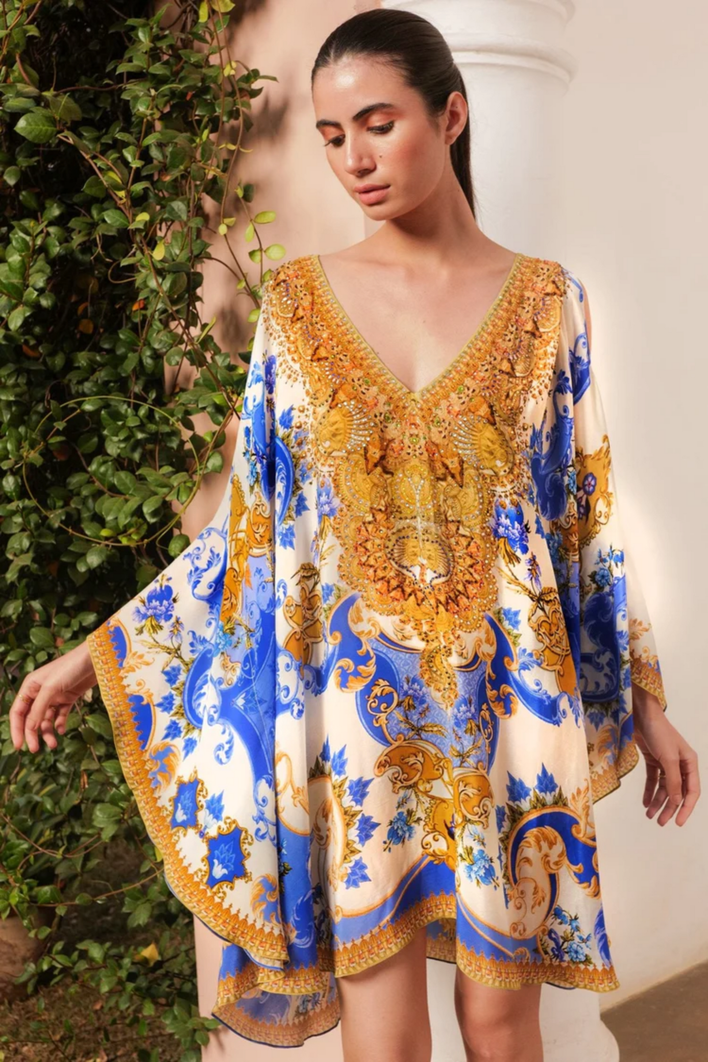 SANTORINI SUN KISS KAFTAN DRESS