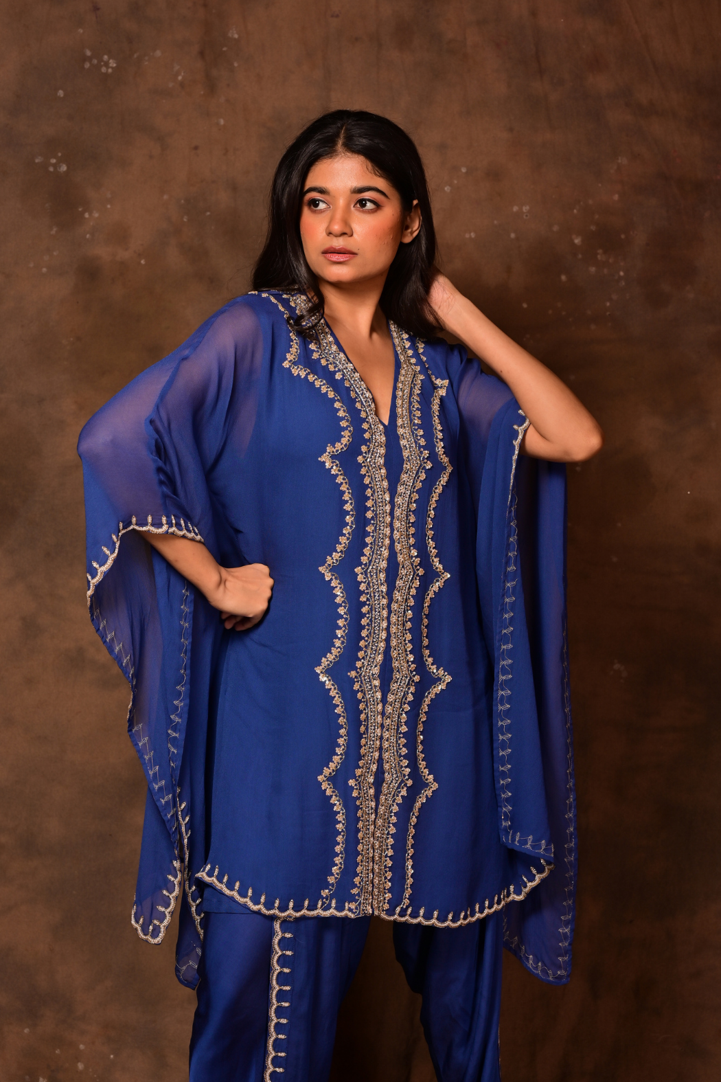 Blue Inara Kaftan Set