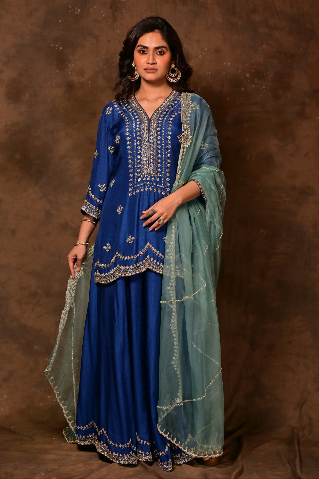 Inara Periwinkle  Sharara Set