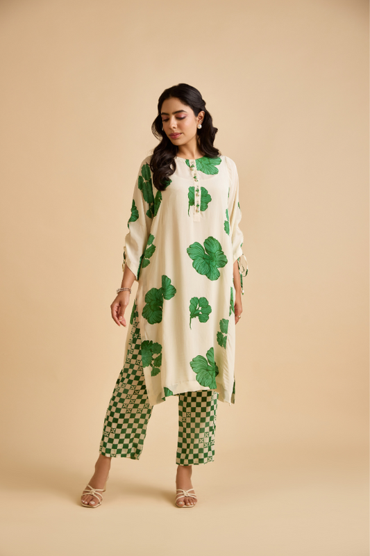 Aife Green Kurta Set