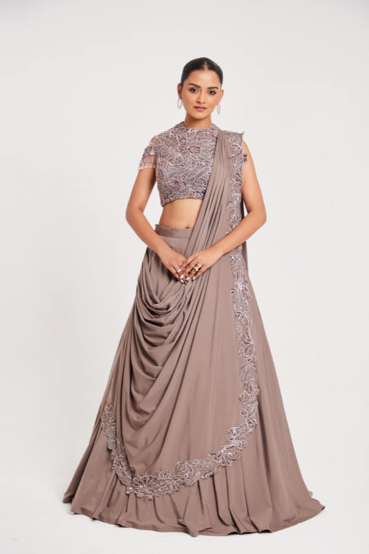 Mouse Lycra Lehenga Set