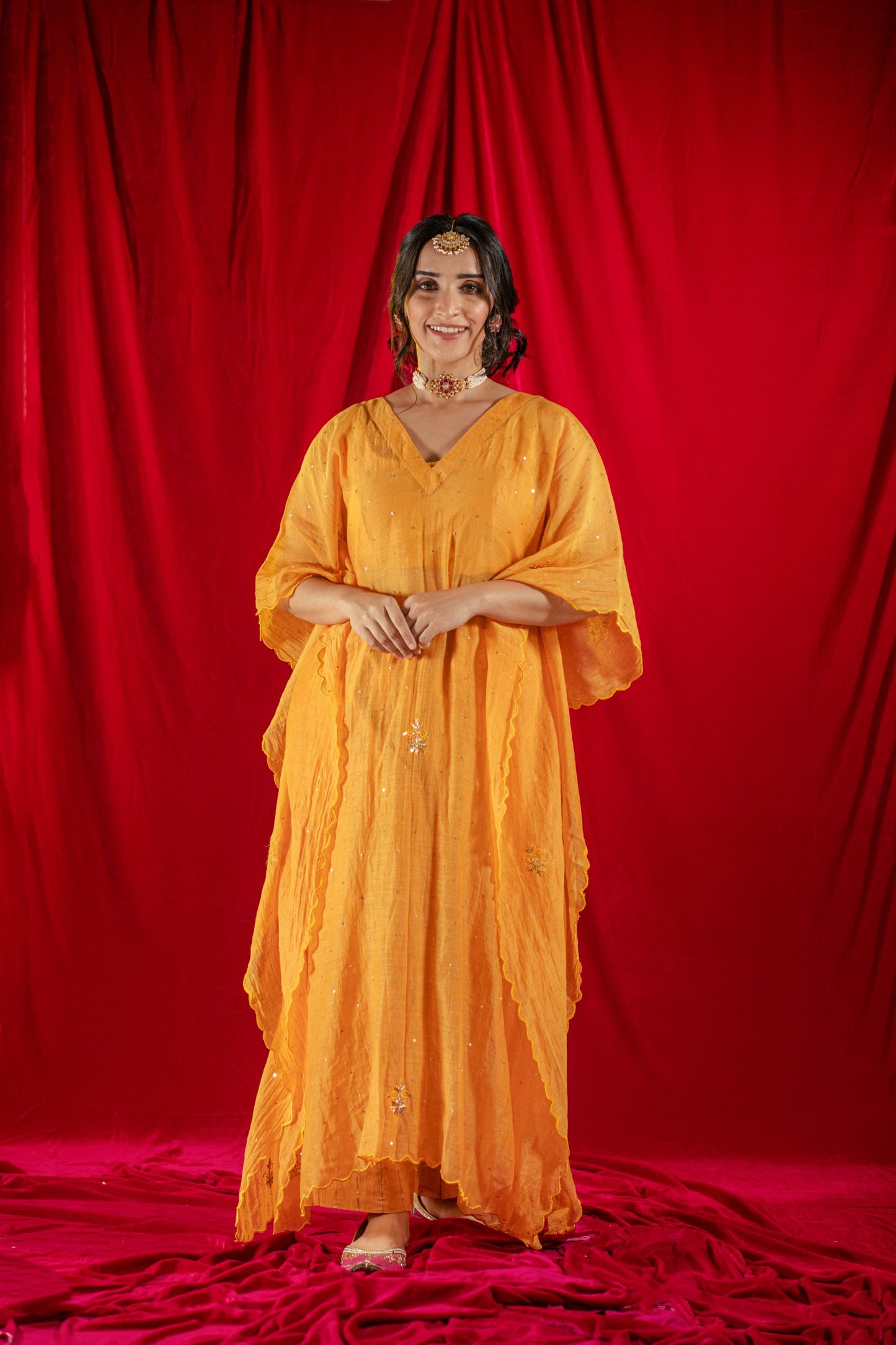 Mango Handloom Kaftan Set