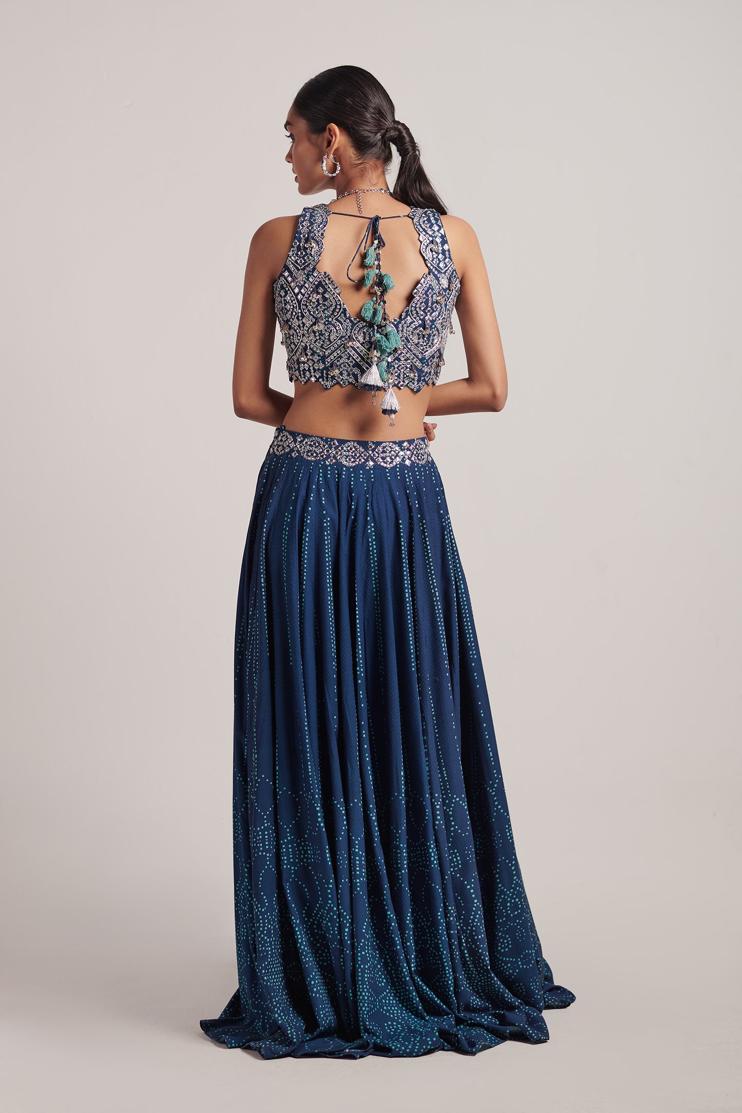 Ink Blue Lehenga Set