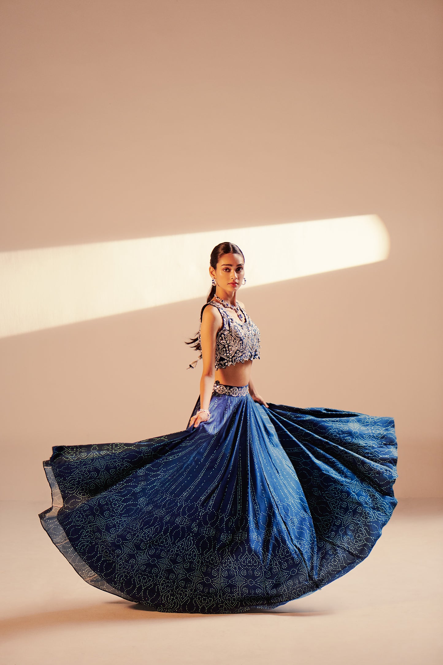 Ink Blue Lehenga Set